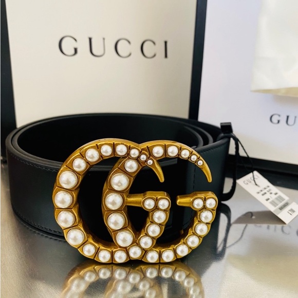 Gucci Pearl GG Belt - Picture 2 of 5